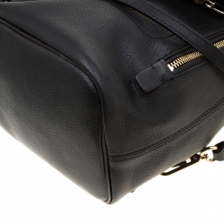 Pre Owned Chloe Black Leather and Suede Small Faye Day Backpack