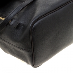 Pre Owned Chloe Black Leather and Suede Small Faye Day Backpack