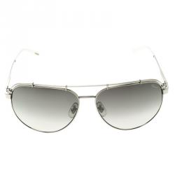 Pre Owned Chopard Grey Titanium SCHA12 Aviator Sunglasses