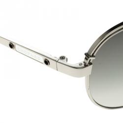 Pre Owned Chopard Grey Titanium SCHA12 Aviator Sunglasses