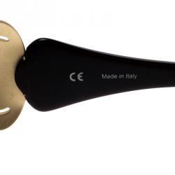 Chopard Brown/Gold SCH802S Crystal Embellished Oversized Sunglasses