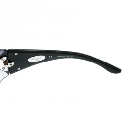 Chopard Black/Black Gradient SCH 883S Crystal Embellished Shield Sunglasses
