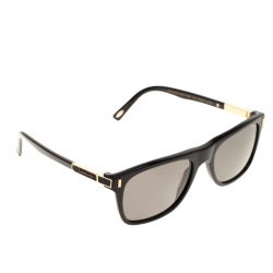 Chopard Black Polarized SCH219 Rectangle Sunglasses