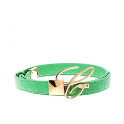 Chopard Green Leather Miss Happy Belt 105CM