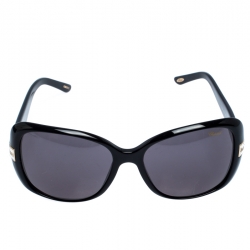 Pre Owned Chopard Black SCH 133S Butterfly Sunglasses