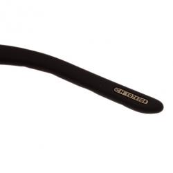 Chopard Black and Gold SCH935S Shield Sunglasses