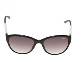 Chopard Black and White SCH127 Cat Eye Sunglasses