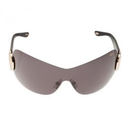 Pre Owned Chopard Black SCH939S Shield Sunglasses
