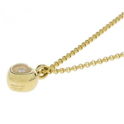 مملوكة مسبقًا Chopard Miss Happy Yellow Gold and Diamond Pendant Necklace