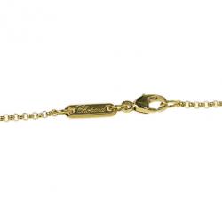 مملوكة مسبقًا Chopard Miss Happy Yellow Gold and Diamond Pendant Necklace