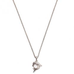 Pre Owned Chopard Happy Animals Dolphin White Gold Pendant Necklace