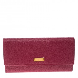 Chopard Red Leather Miss Happy Continental Wallet 