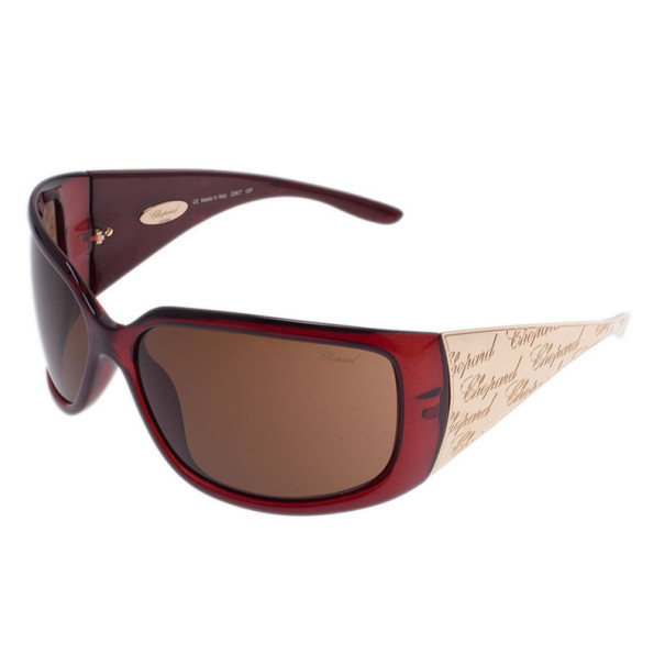 Chopard Gold Monogram Shield Sunglasses
