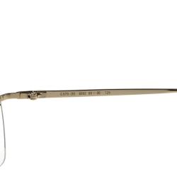 Pre Owned Chopard Silver/23KT Gold Plated C570 Shield Sunglasses