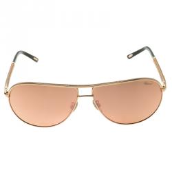 Chopard Pink/Gold SCH A10 Aviator Sunglasses
