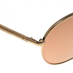 Chopard Pink/Gold SCH A10 Aviator Sunglasses