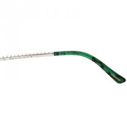 Chopard Green/Silver SCH934S Embellished Aviator Sunglasses
