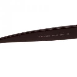 Chopard Burgundy SCH866S Embellished Aviator Sunglasses