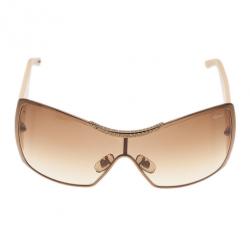 Pre Owned Chopard Brown Swarovski Crystal Embellished Sunglasses