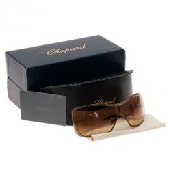 Pre Owned Chopard Brown Swarovski Crystal Embellished Sunglasses