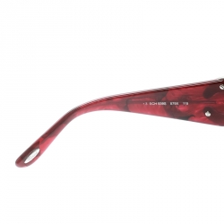 Chopard Burgundy/Burgundy Gradient SCH 939S Shield Sunglasses 