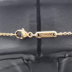 Pre Owned Chopard 18K Rose Gold and Diamond Cat Eye Happy Diamonds Necklace