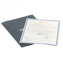 Pre Owned Chopard Happy Diamond Dove 18k White Gold Dangle Earrings