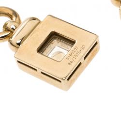 Chopard Vintage Happy Diamond 18k Yellow Gold Drop Earrings