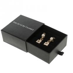 Chopard Vintage Happy Diamond 18k Yellow Gold Drop Earrings