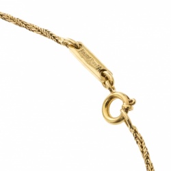 Chopard Vintage Multi Gem Pendant 18k Yellow Gold Rope Chain Necklace