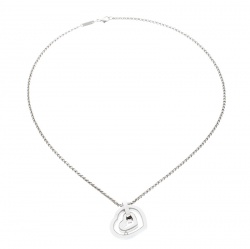 Chopard Happy Diamond Heart 18k White Gold Pendant Necklace