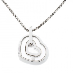 Chopard Happy Diamond Heart 18k White Gold Pendant Necklace
