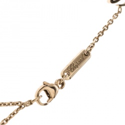 Pre Owned Chopard Happy Diamond Hamsa Hand 18k Rose Gold Pendant Necklace