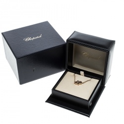 Pre Owned Chopard So Happy Diamond Hamsa Hand 18k Rose Gold Bracelet