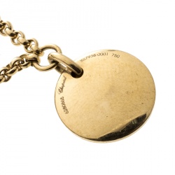 Pre Owned Chopard Chopardissimo 18k Yellow Gold Charm Bracelet 21cm