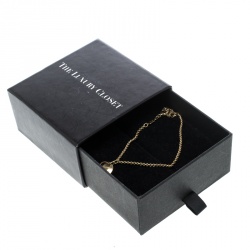 Pre Owned Chopard Chopardissimo 18k Yellow Gold Charm Bracelet 21cm