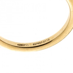 Chopard Chopardissimo 18k Yellow Gold Heart Charm Ring Size 56