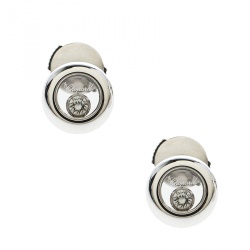 Chopard Happy Diamonds Icons 18k White Gold Stud Earrings