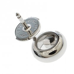 Chopard Happy Diamonds Icons 18k White Gold Stud Earrings