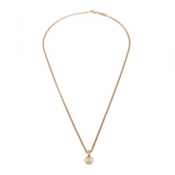 Pre Owned Chopard Happy Heart Diamond & 18k Yellow Gold Pendant Necklace
