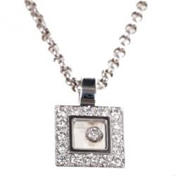 Chopard Happy Diamonds Icons 18K White Gold and Diamonds Pendant