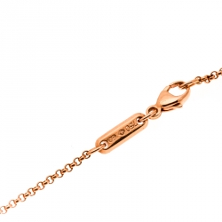 Chopard Chopardissimo 18k Rose Gold Round Pendant Necklace