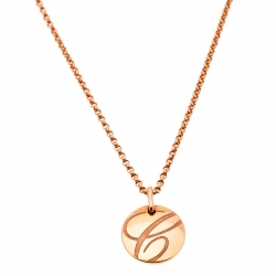 Chopard Chopardissimo 18k Rose Gold Round Pendant Necklace