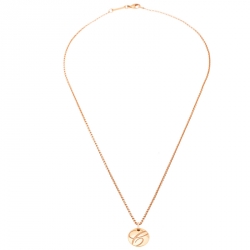 Chopard Chopardissimo 18k Rose Gold Round Pendant Necklace