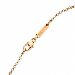 Pre Owned Chopard Happy Diamond Icon Heart 18k Yellow Gold Pendant Necklace