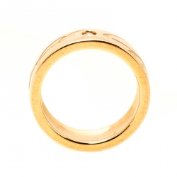 Chopard Chopardissimo Diamond 18k Rose Gold Band Ring Size 50 