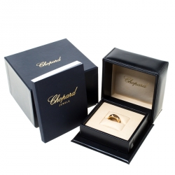 Chopard Chopardissimo Diamond 18k Rose Gold Band Ring Size 50 