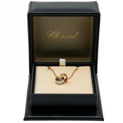 Pre Owned Chopard Chopardissimo 18K White & Rose Gold Bracelet