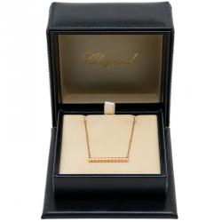 Chopard 18K Rose Gold Ice Cube Necklace