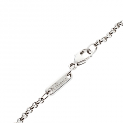 Chopard Happy Diamond Clover Motif 18k White Gold Bracelet